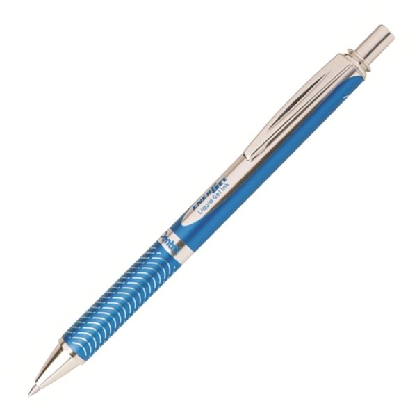 Levně Pentel EnerGel BL407 Gelový roller celokovový 0,7 mm - sv.modrý