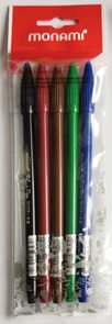 Popisovač Monami Plus Pen 3000 0,4 mm - sada 5 barev - primar