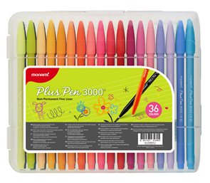 Popisovač Monami Plus Pen 3000 0,4 mm - sada 36 barev