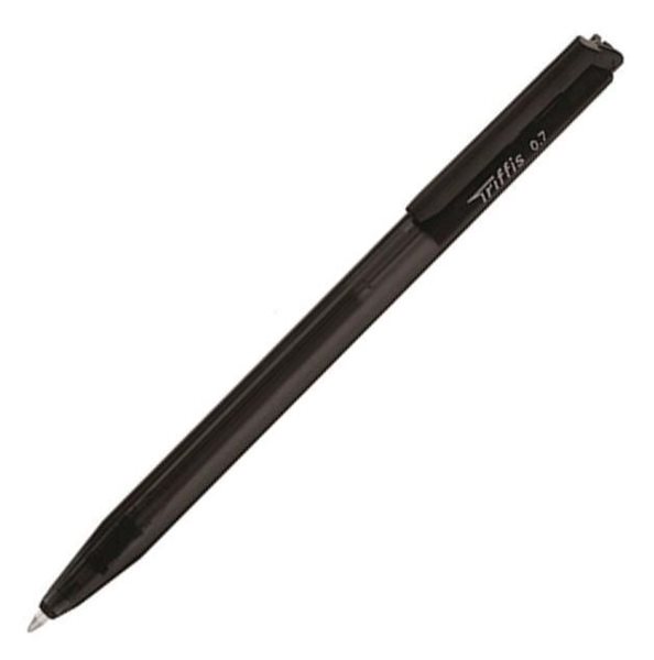 Levně Kuličkové pero Monami Triffis 0,7 mm - černé