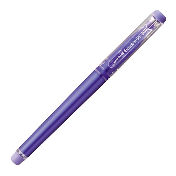 Gumovatelné pero s víčkem UNI 0,7 mm - fialové