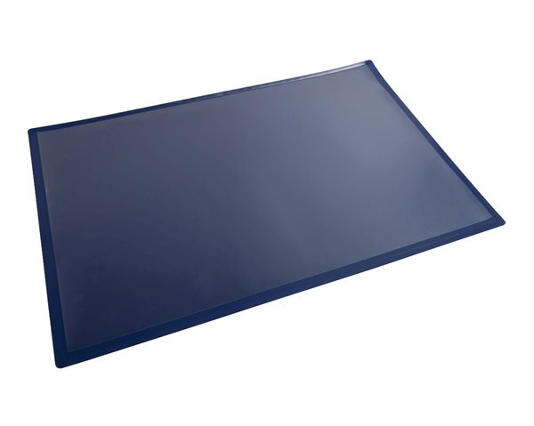 Levně Podložka na stůl 37,5 × 57,5 cm, modrá s transparentní kapsou