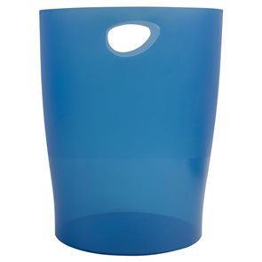 Exacompta Odpadkový koš ECO, 15 l - transparentní modrý