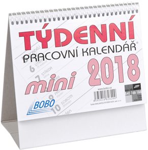 BOBO Kalendář stolní týdenní pracovní MINI 2018