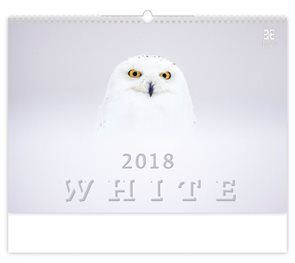 Kalendář nástěnný 2018 - White