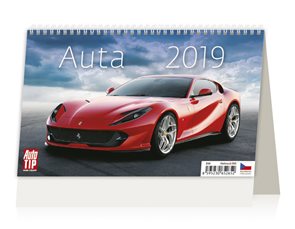 Kalendář stolní 2019 - Auta