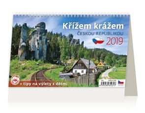 Kalendář stolní 2019 - Křížem krážem Českou republikou