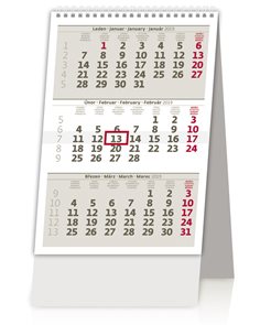 Kalendář stolní 2019 - MINI tříměsíční kalendář