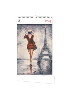 Kalendář nástěnný 2019 obrazový - Paris