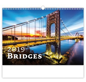 Kalendář nástěnný 2019 - Bridges