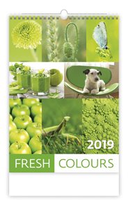 Kalendář nástěnný 2019 - Fresh Colours