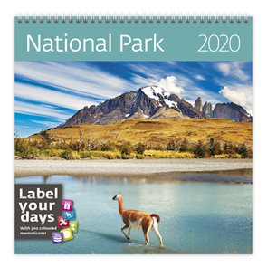 Kalendář nástěnný 2020 Label your days - National Parks