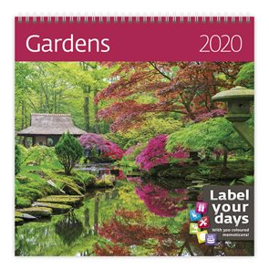 Kalendář nástěnný 2020 Label your days - Gardens