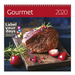 Kalendář nástěnný 2020 Label your days - Gourmet