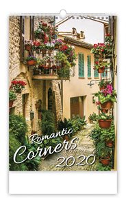 Kalendář nástěnný 2020 - Romantic Corners