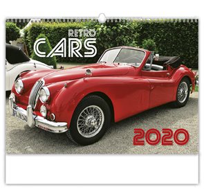 Kalendář nástěnný 2020 - Retro Cars