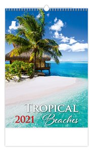 Kalendář nástěnný 2021 - Tropical Beaches