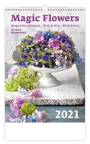 Kalendář nástěnný 2021 - Magic Flowers/Magische Blumen/Živé květy