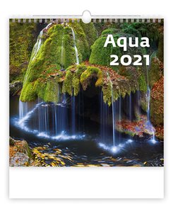 Kalendář nástěnný 2021 - Aqua