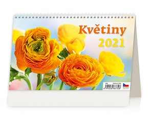 Kalendář stolní 2021 - Květiny