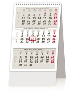 Kalendář stolní 2021 - MINI tříměsíční kalendář/MINI trojmesačný kalendár