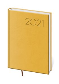 Diář 2021 týdenní A5 Print - žlutá