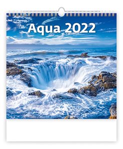 Kalendář nástěnný 2022 - Aqua