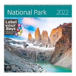 Kalendář nástěnný 2022 Label your days - National Parks