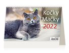 Kalendář stolní 2022 - Kočky/Mačky
