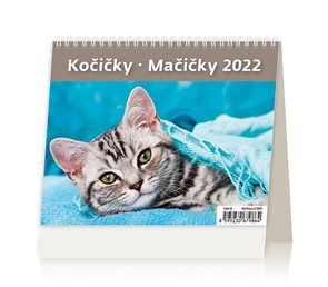 Kalendář stolní 2022 - MiniMax Kočičky/Mačičky
