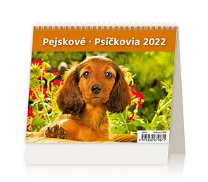 Kalendář stolní 2022 - MiniMax Pejskové/Psíčkovia