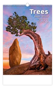 Kalendář nástěnný 2023 - Trees/Bäume/Stromy