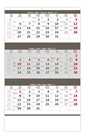 Kalendář nástěnný 2023 - Tříměsíční šedý