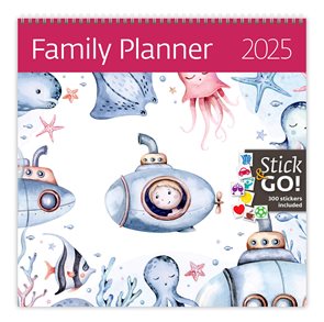 Kalend&#225;ř n&#225;stěnn&#253; 2025 Label your days - Family Planner