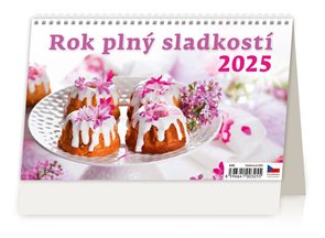 Kalend&#225;ř stoln&#237; 2025 - Rok pln&#253; sladkost&#237;