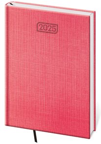 Diář 2025 denní A5 Zephir - červená