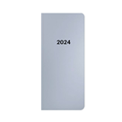 Oxybag Diář 2024 PVC kapesní měsíční - Metallic stříbrná