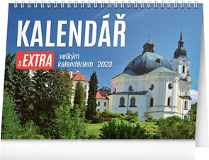 Kalendář stolní 2023 s EXTRA velkým kalendáriem