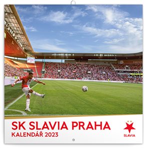 Kalendář nástěnný 2023 poznámkový, 30 × 30 cm - SK Slavia Praha