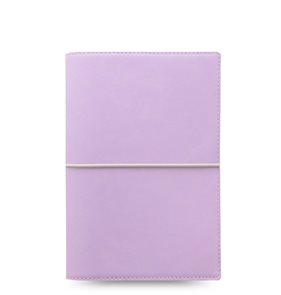 Filofax Kroužkový diář 2024 Domino Soft osobní - pastelově fialový