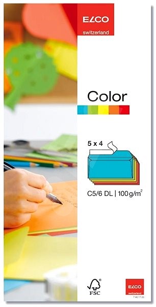 Levně Obálky ELCO Color DL 20 ks mix barev