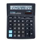 kancelářská kalkulačka Donau TECH  4141, 14místná - černá