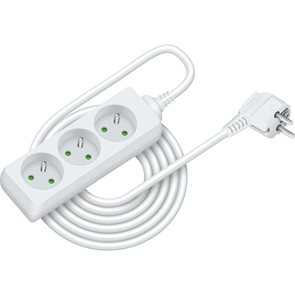 Prodlužovac&#237; kabel RETLUX RPC 04, 3 z&#225;suvky, 5 m - b&#237;l&#253;