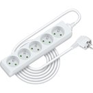 Prodlužovací kabel RETLUX RPC 14, 5 zásuvek, 5 m - bílý