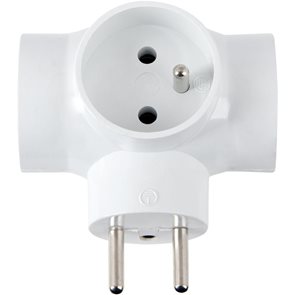Rozbočka RETLUX RPC 63 3&#215;16A/250V - b&#237;l&#225;