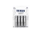 Alkalická tužková baterie AA Tesla SILVER+ 4 ks, blistr