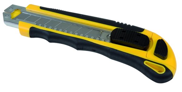 Levně Donau Odlamovací nůž professional 100 × 18 mm, žlutočerný