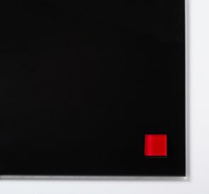 NAGA super silné magnety - sklo, 25 x 25 mm, červená, 2 ks
