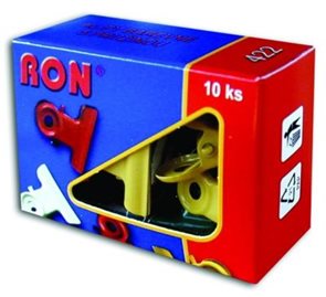 RON Klip s pružinou barevný 19 mm - 10 ks