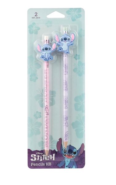 Grafitová tužka Colorino Stitch Pastel 3 HB kulatá s pryží - sada 2 ks